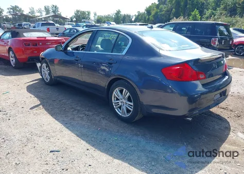 2011 Infiniti G25 из США, поврежденный, VIN JN1DV6AP0BM602705